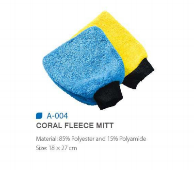 CORAL FLEECE MITT