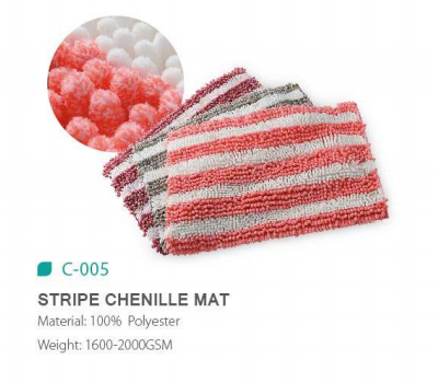 STRIPE CHENILLE MAT