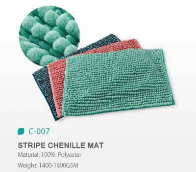 STRIPE CHENILLE MAT